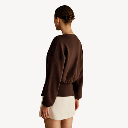Damen-Strickjacke mit V-Ausschnitt | Loravelle 8