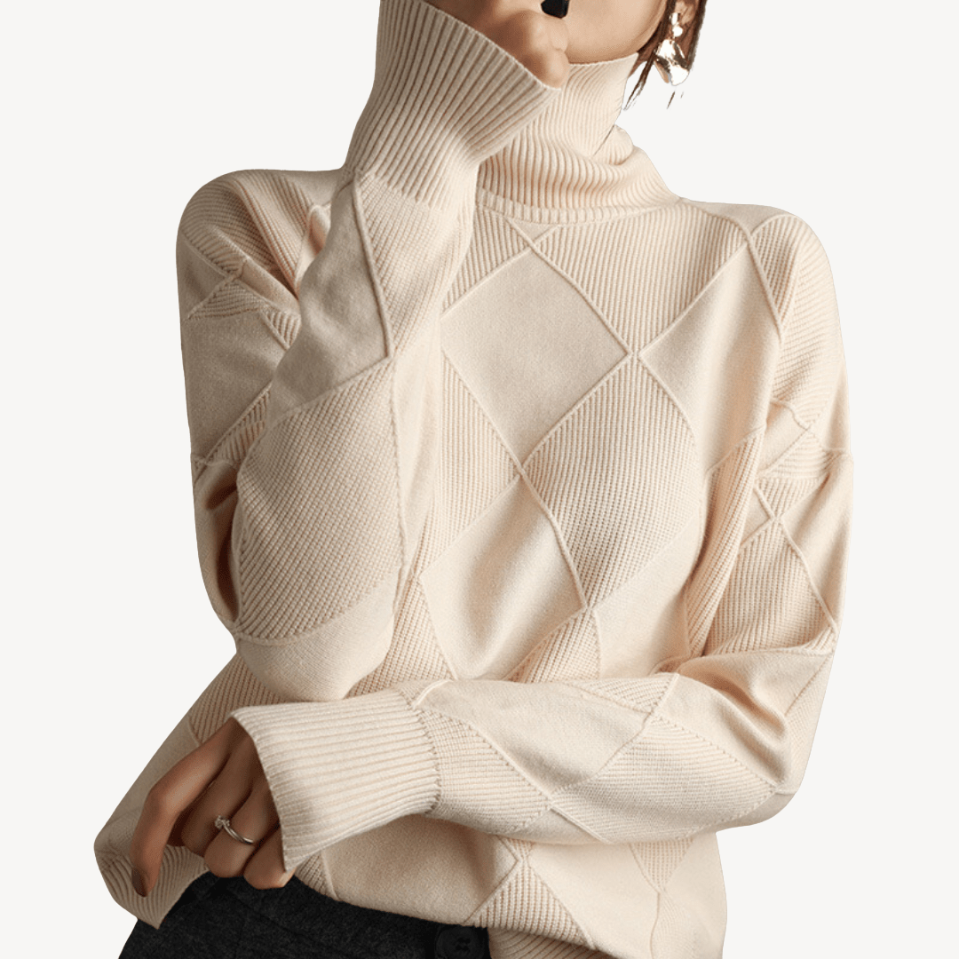 Damen-Strickpullover mit Rollkragen | Loravelle 0