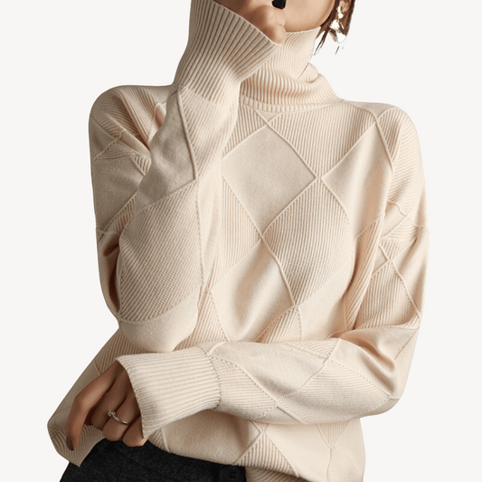 Damen-Strickpullover mit Rollkragen | Loravelle 0