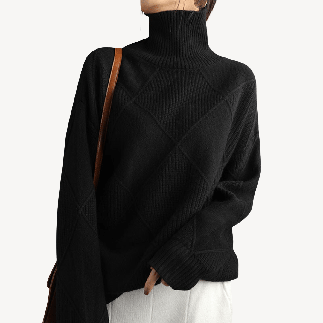 Damen-Strickpullover mit Rollkragen | Loravelle 1