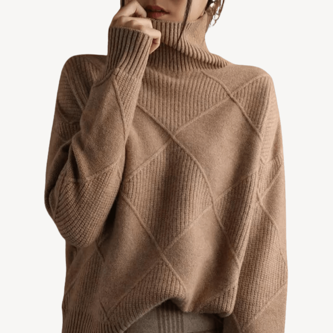 Damen-Strickpullover mit Rollkragen | Loravelle 2