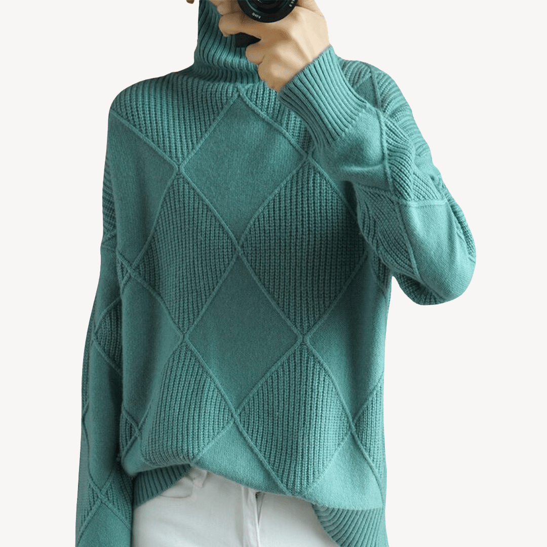 Damen-Strickpullover mit Rollkragen | Loravelle 4
