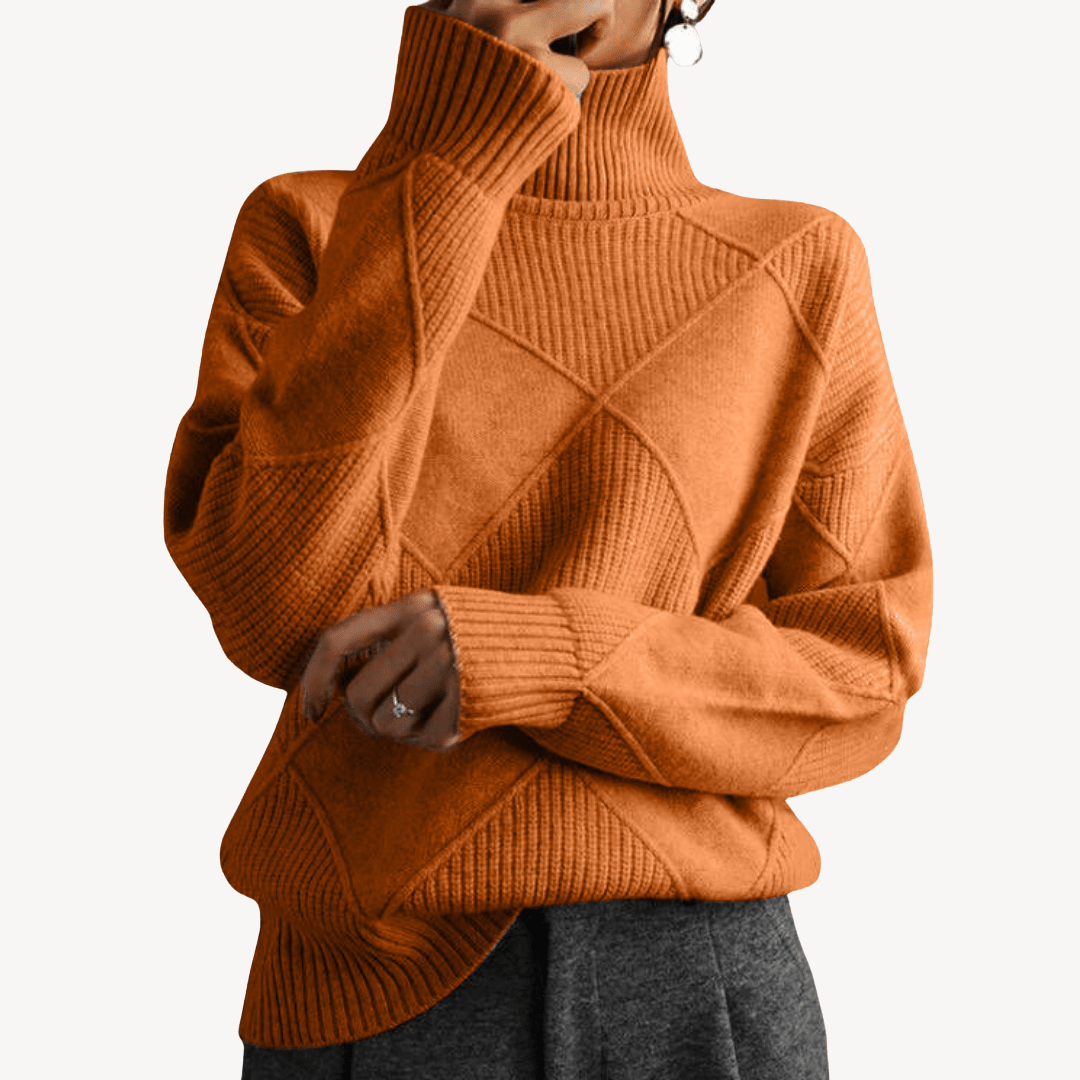 Damen-Strickpullover mit Rollkragen | Loravelle 5