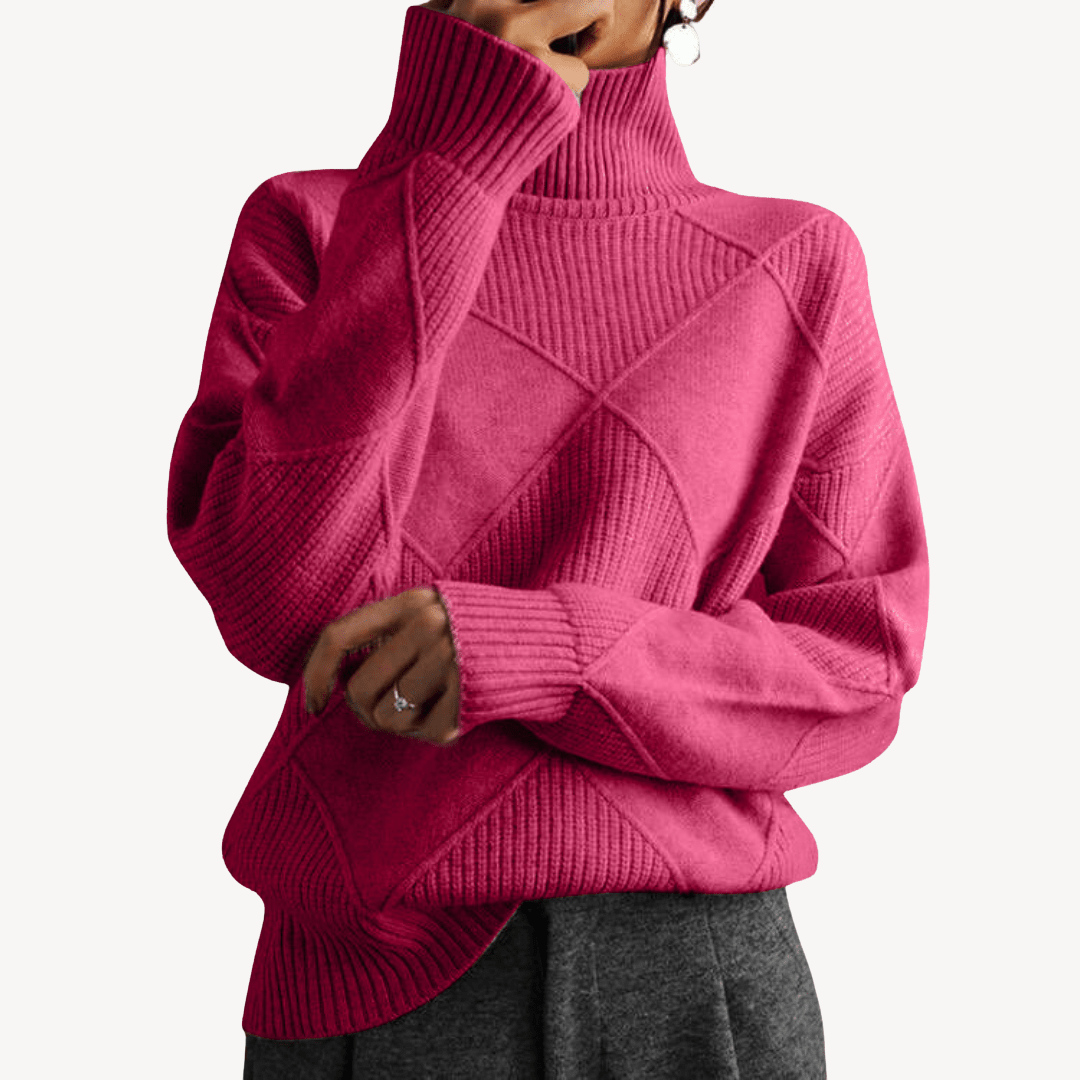 Damen-Strickpullover mit Rollkragen | Loravelle 6