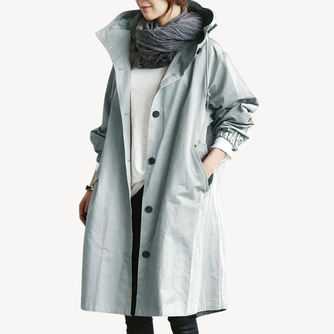 Damen-Trenchcoat aus Baumwolle | Loravelle 0
