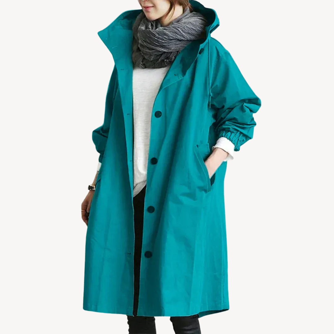 Damen-Trenchcoat aus Baumwolle | Loravelle 2