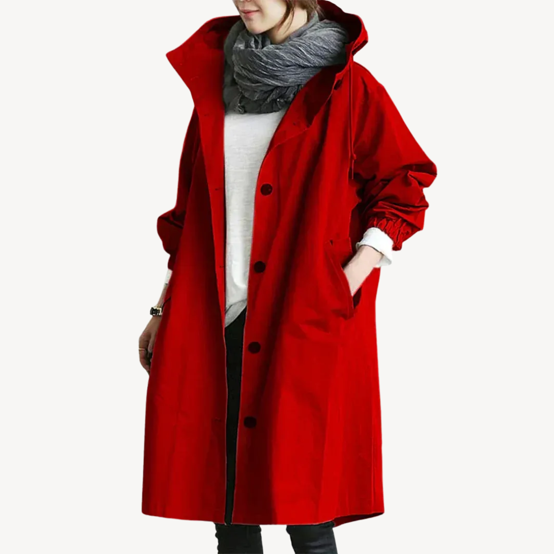 Damen-Trenchcoat aus Baumwolle | Loravelle 3