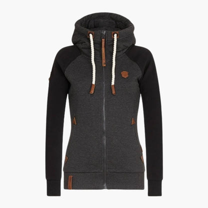 Damen Hoodie mit Kordelzug Kapuze