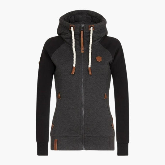 Damen Hoodie mit Kordelzug Kapuze
