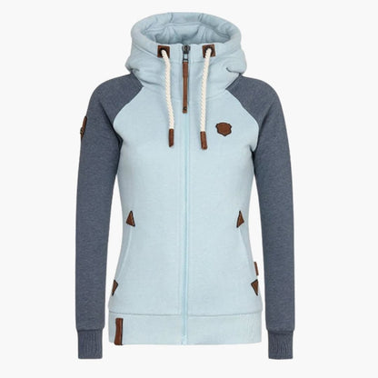 Damen Hoodie mit Kordelzug Kapuze