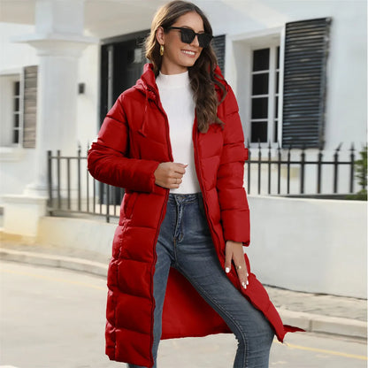 Damen Winterjacke Pufferjacke mit Kapuze Warm