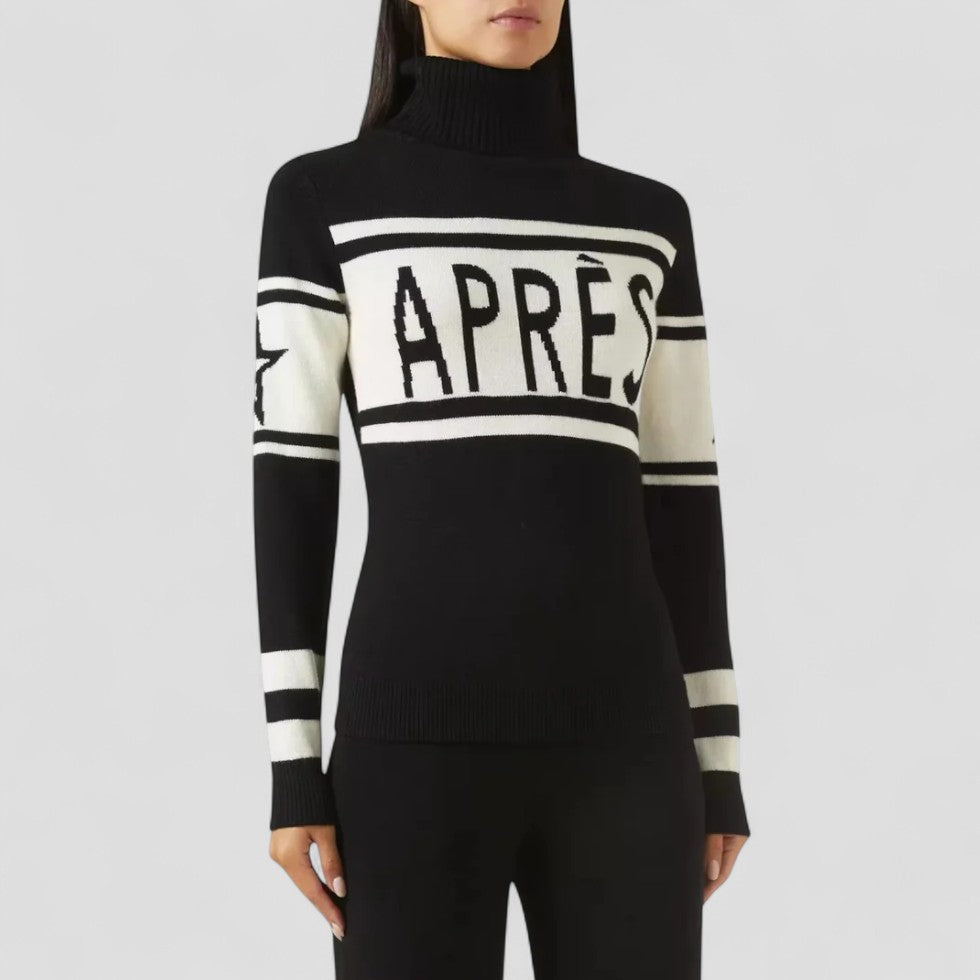 Damen Après-Ski Pullover mit Rollkragen Merinowolle 1
