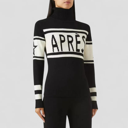 Damen Après-Ski Pullover mit Rollkragen Merinowolle 1