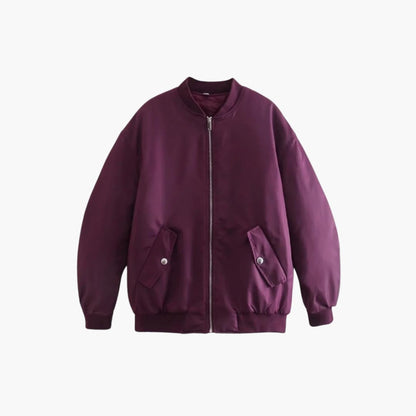 Damen Bomberjacke mit Reißverschluss und Pattentaschen 4