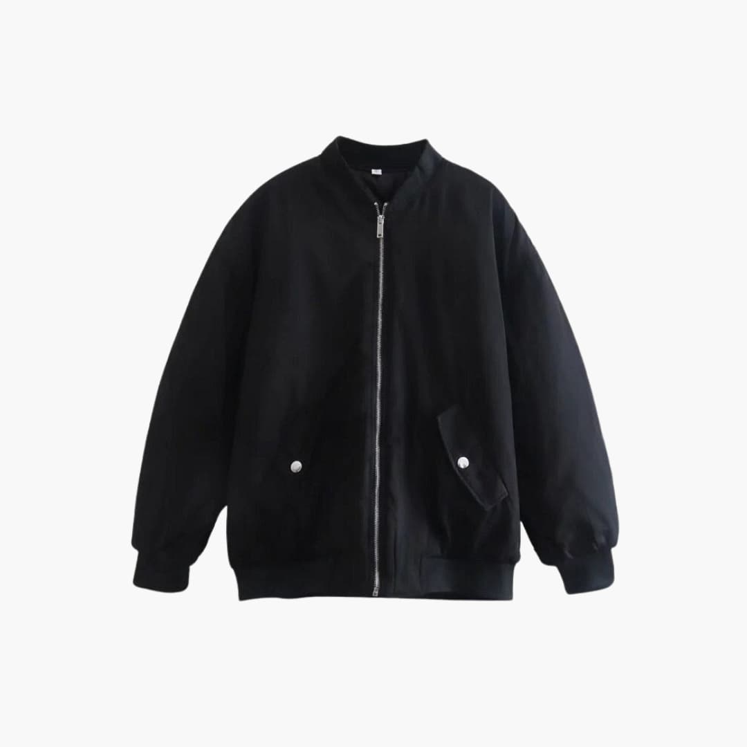 Damen Bomberjacke mit Reißverschluss und Pattentaschen 6