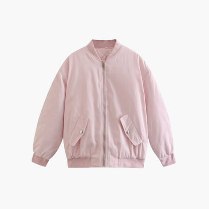 Damen Bomberjacke mit Reißverschluss und Pattentaschen 8