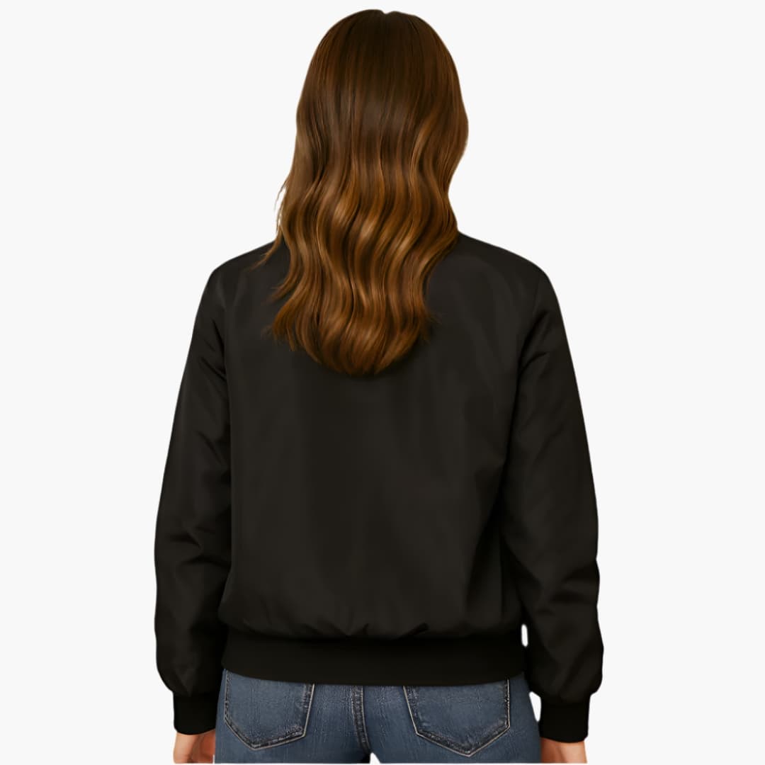 Damen Bomberjacke mit Rippbund 1