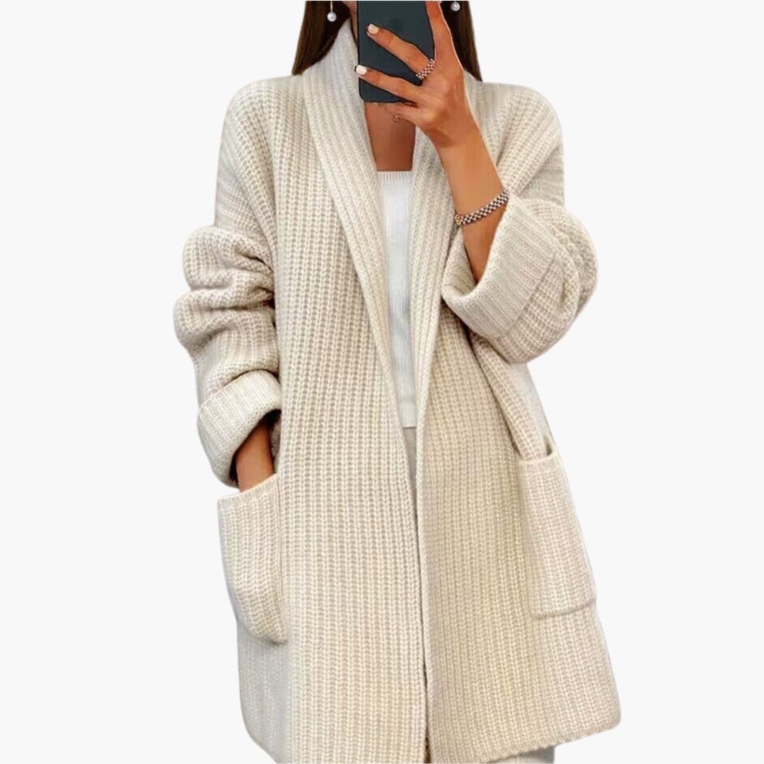 Damen Cardigan mit Seitentaschen 1