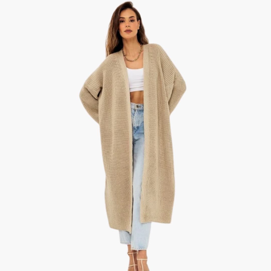 Damen Cardigan mit offenem Frontdesign 0