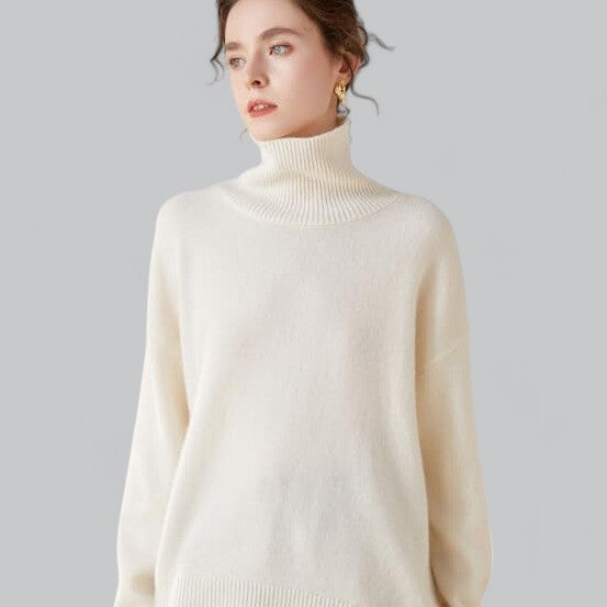 Damen Classy Sweater Rollkragenpullover 2