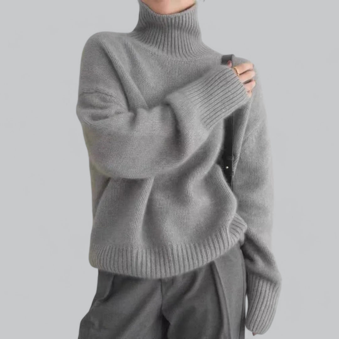 Damen Classy Sweater Rollkragenpullover 5