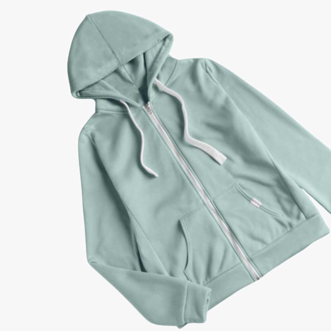 Damen Hoodie mit Kängurutasche 0