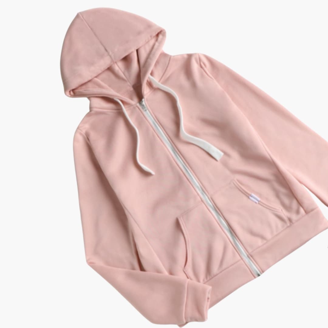 Damen Hoodie mit Kängurutasche 2