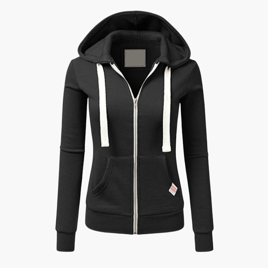 Damen Hoodie mit Kängurutasche 3
