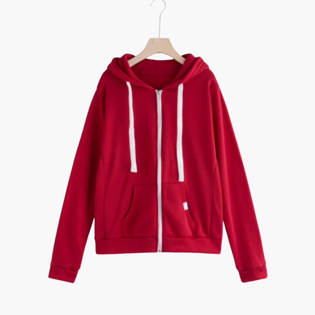 Damen Hoodie mit Kängurutasche 4