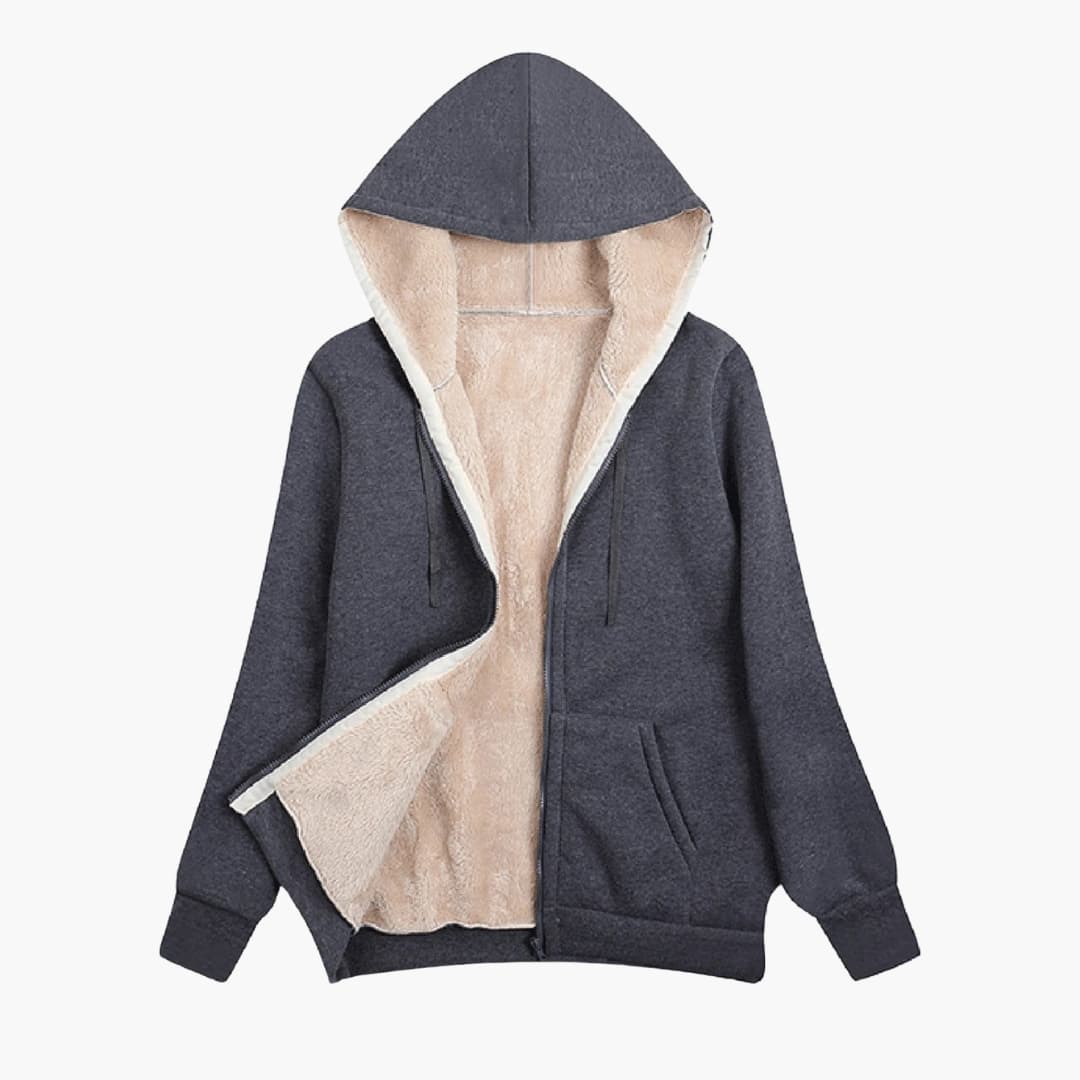 Damen Kapuzenjacke mit Reißverschluss 1