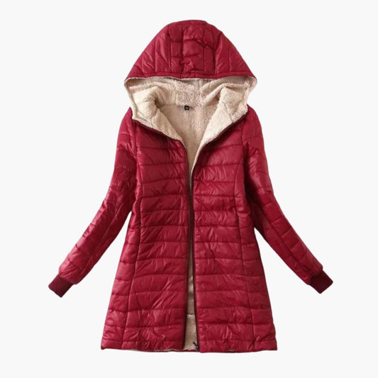Damen Kapuzenjacke mit Steppoberfläche 0