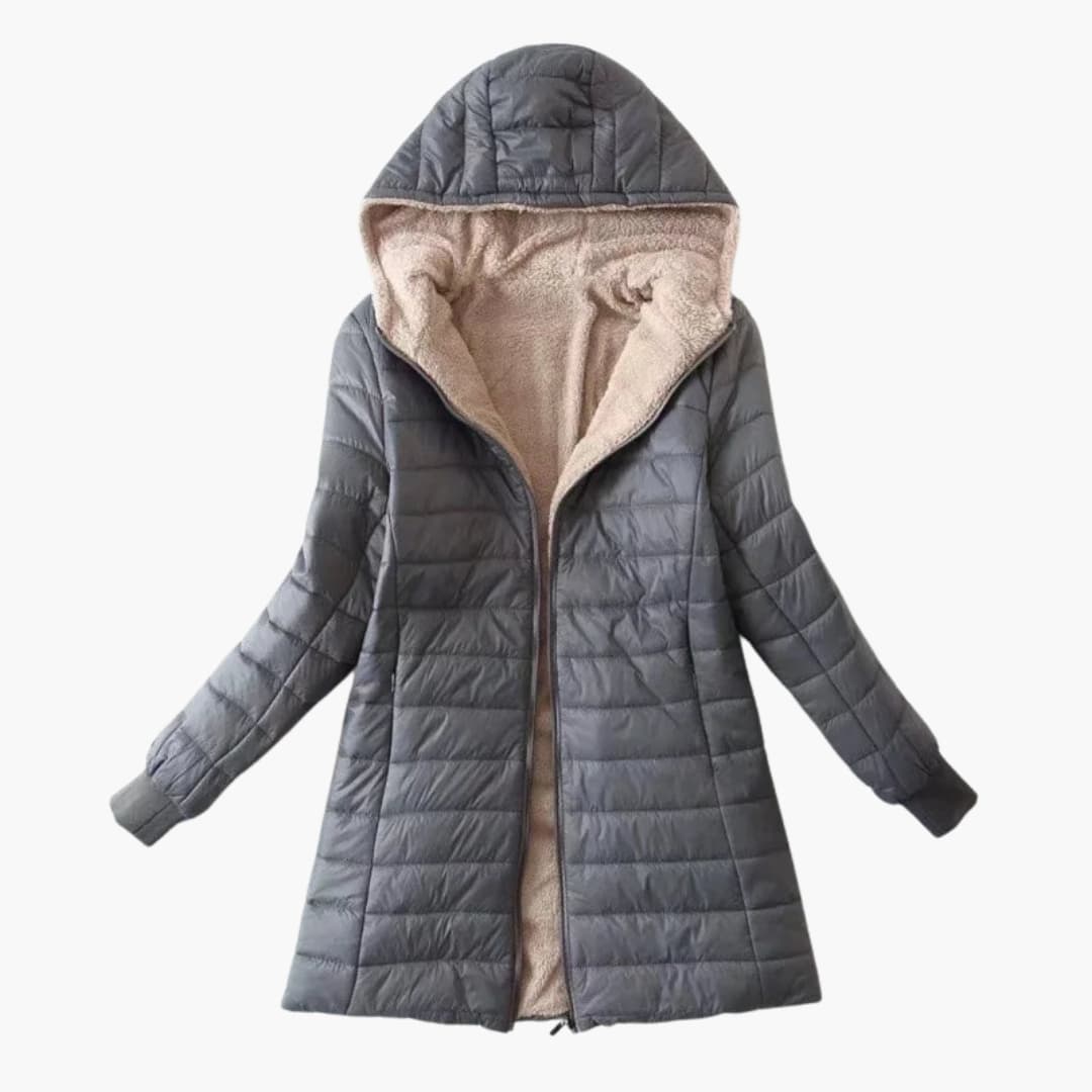 Damen Kapuzenjacke mit Steppoberfläche 2