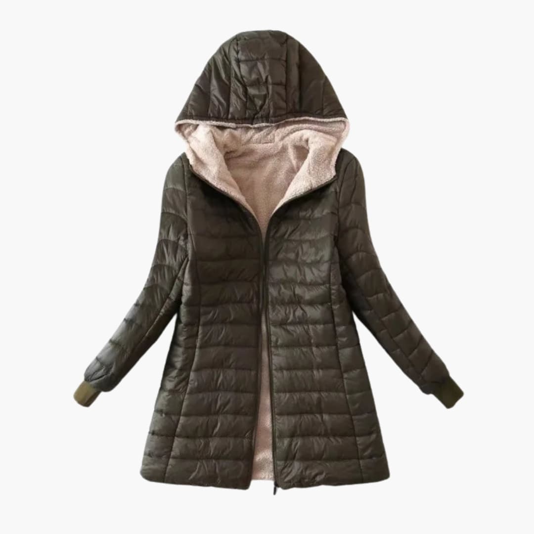 Damen Kapuzenjacke mit Steppoberfläche 3