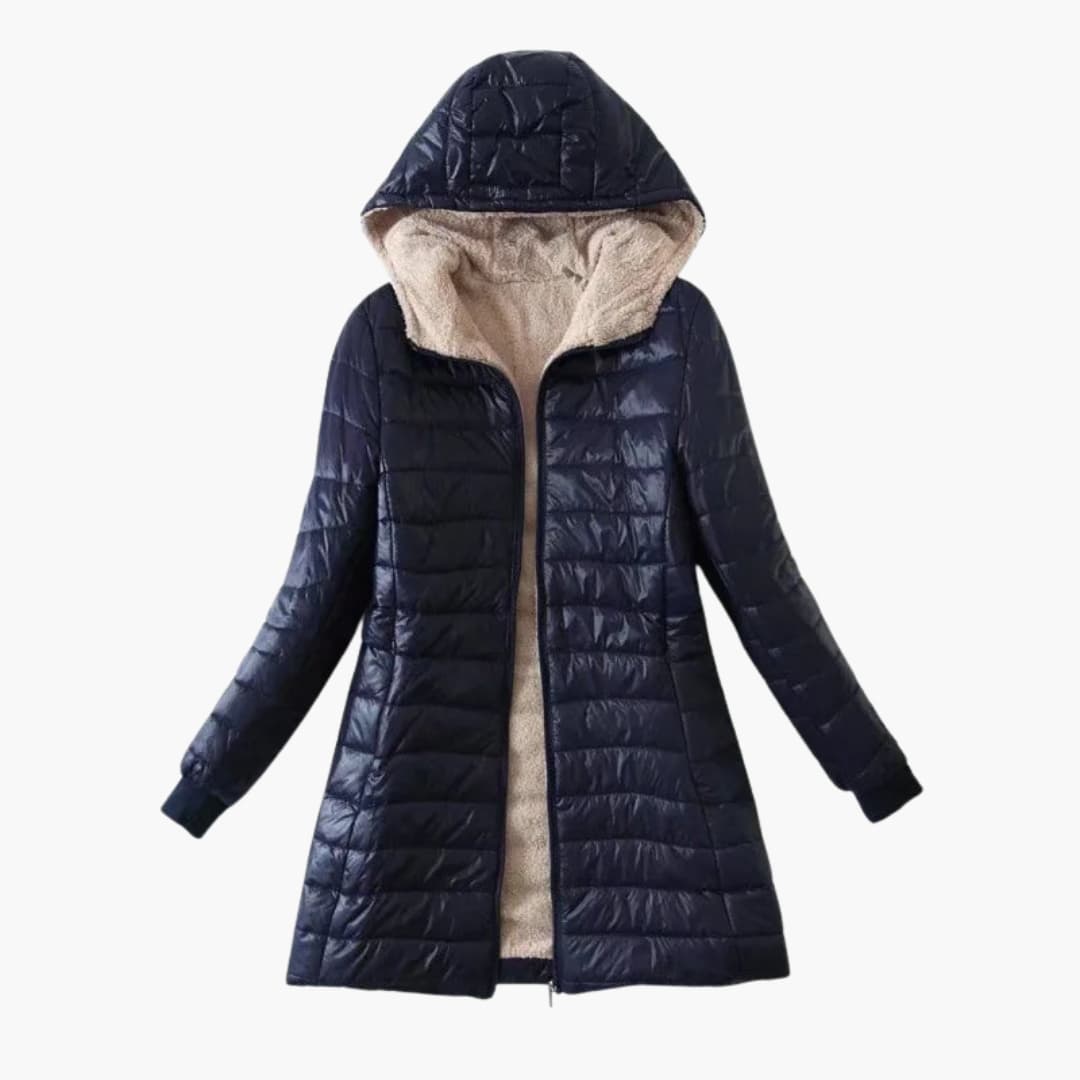 Damen Kapuzenjacke mit Steppoberfläche 4