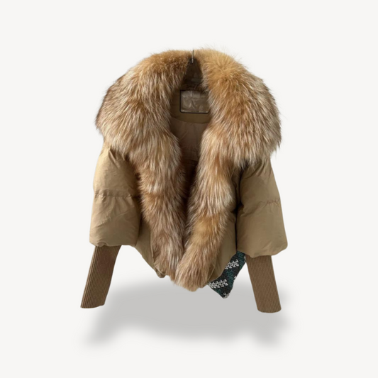 Damen Pufferjacke aus Kunstpelz | Loravelle 0