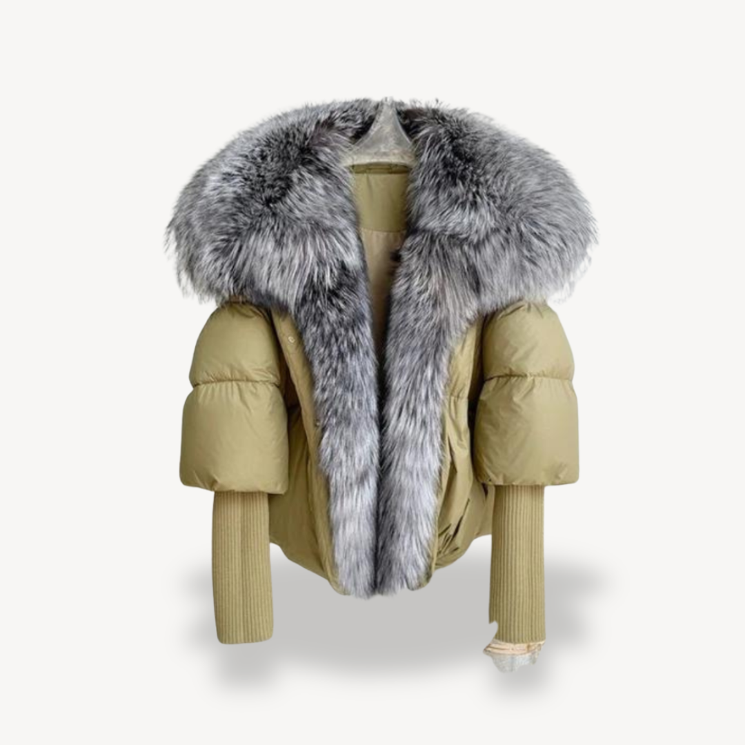 Damen Pufferjacke aus Kunstpelz | Loravelle 2
