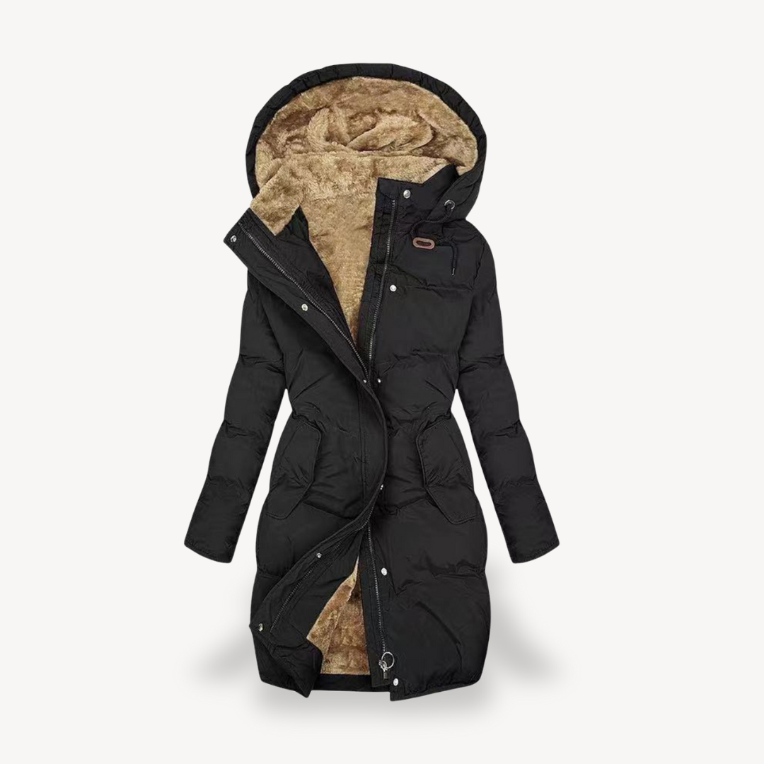 Damen Pufferjacke mit Kunstpelzfutter | Loravelle 0