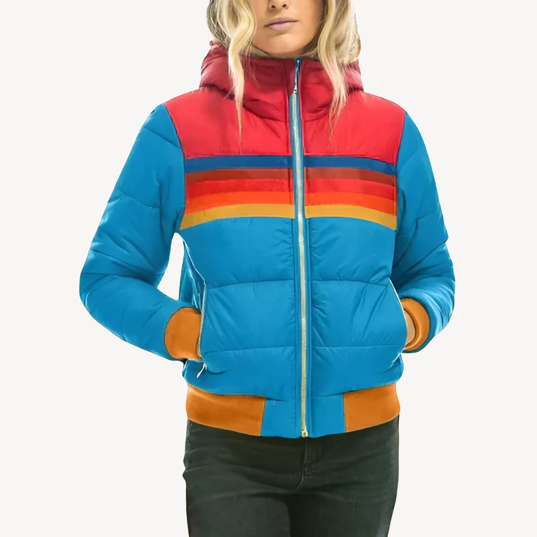Damen Pufferjacke mit Streifen | Loravelle 1
