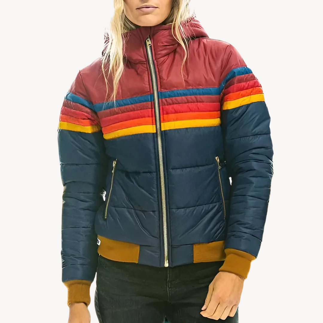 Damen Pufferjacke mit Streifen | Loravelle 2