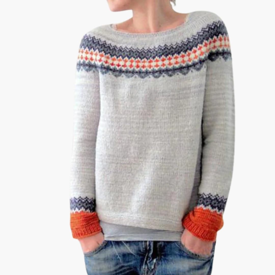 Damen Pullover mit Strickmustern 3