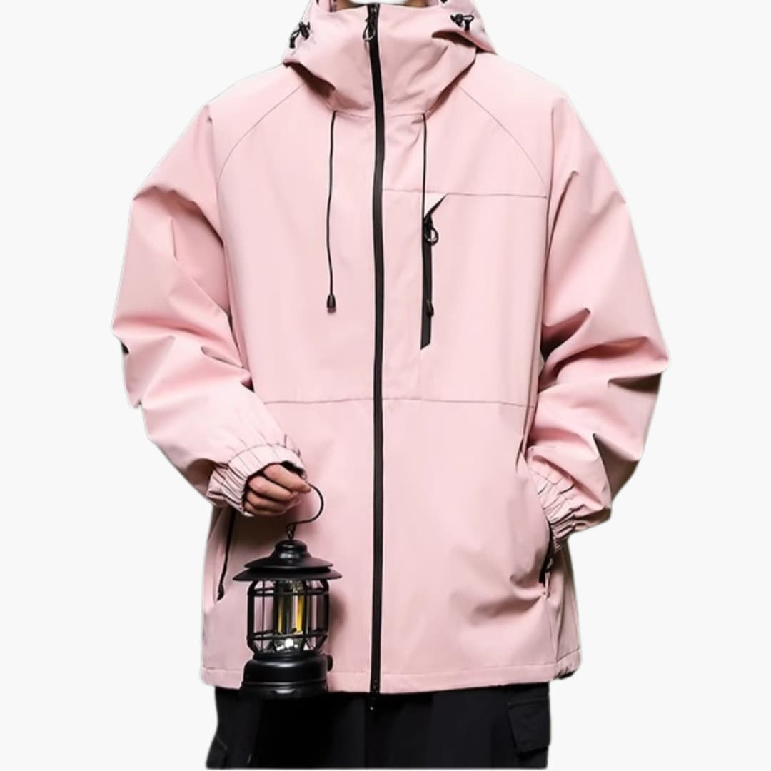 Damen Regenjacke mit Kapuze und langen Ärmeln 3