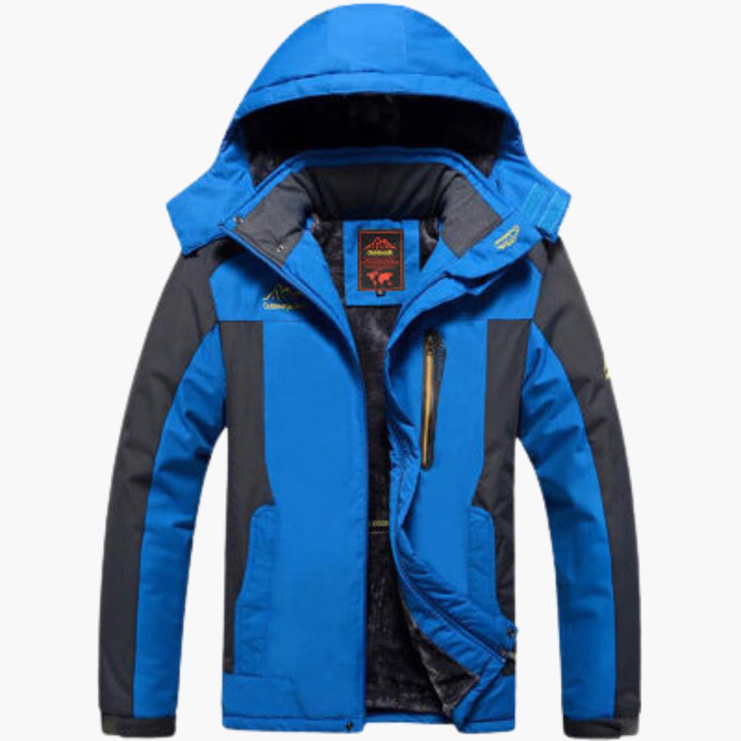 Damen Skijacke mit Kapuze, Reißverschluss und mehreren Taschen 3