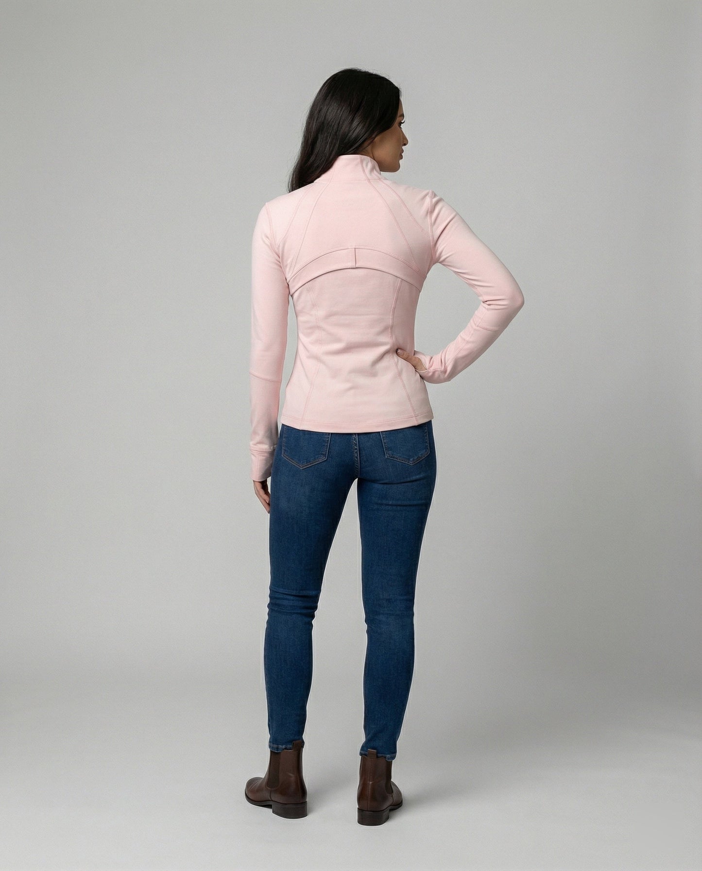 Damen Sportjacke Slim Fit Wasserabweisend für Yoga und Fitness