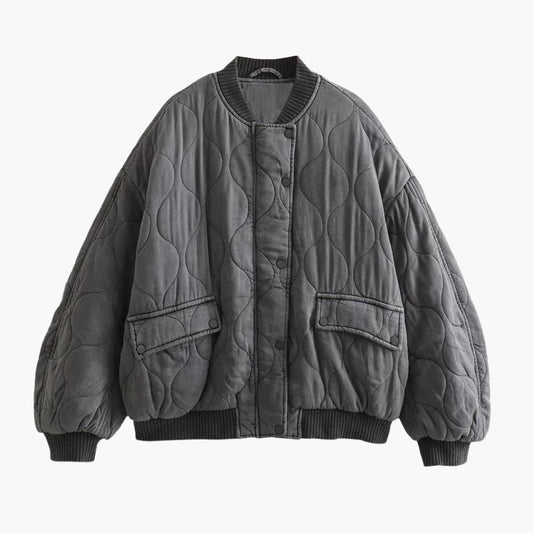 Damen Steppjacke mit Druckknöpfen 0