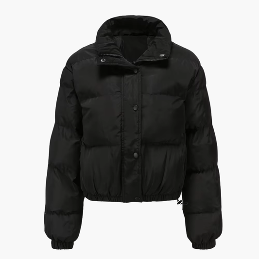 Damen Steppjacke mit Kapuze und Reißverschluss 0