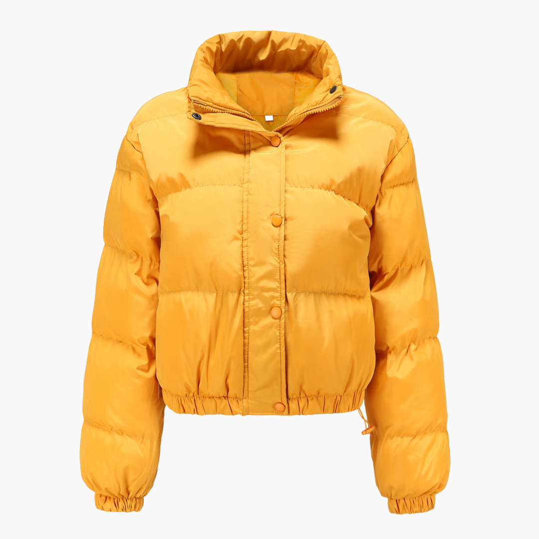 Damen Steppjacke mit Kapuze und Reißverschluss 1