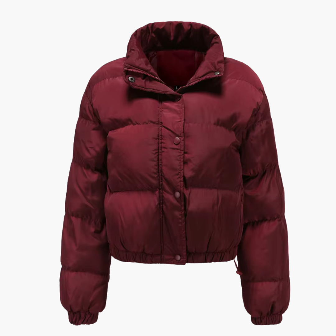 Damen Steppjacke mit Kapuze und Reißverschluss 2