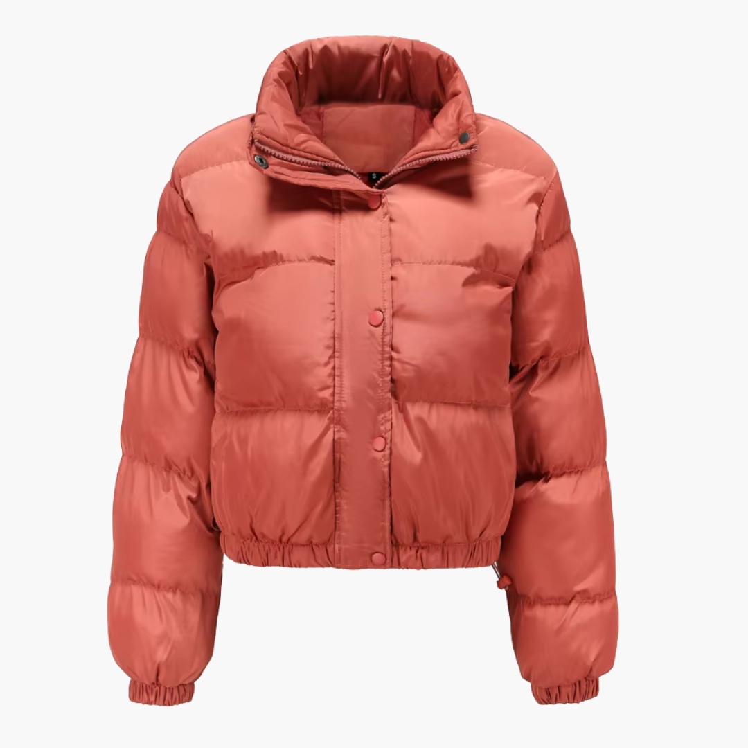 Damen Steppjacke mit Kapuze und Reißverschluss 3