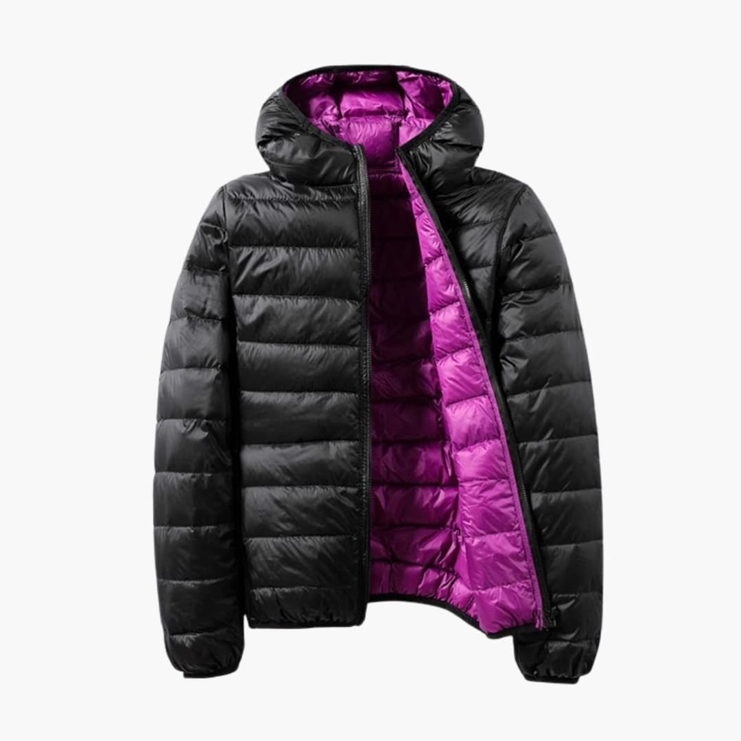 Damen Steppjacke mit Kapuze und Reißverschluss 3