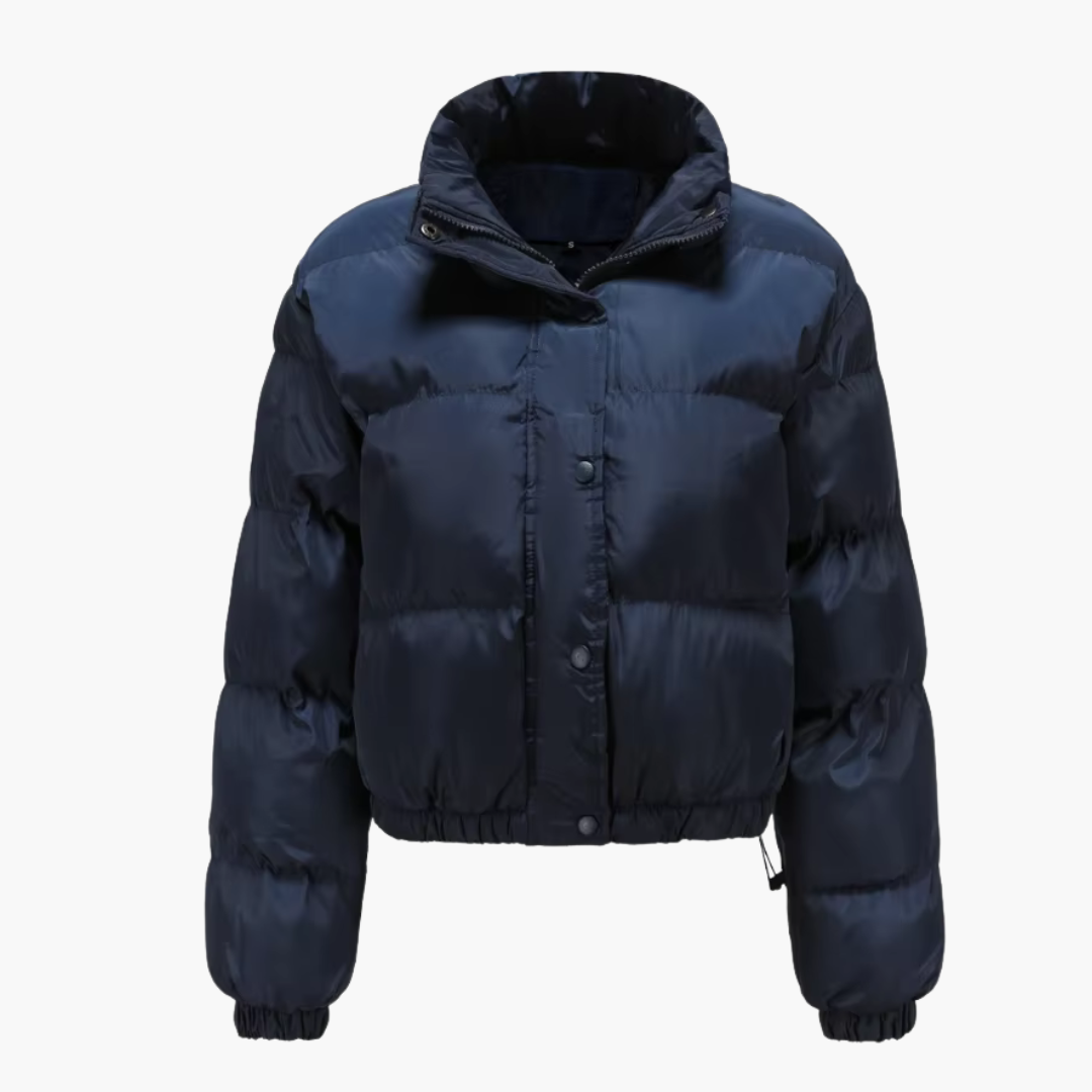 Damen Steppjacke mit Kapuze und Reißverschluss 4